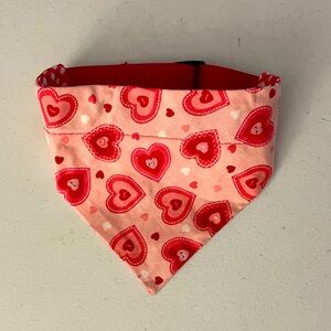 Dog Bandana Reversible, Valentine’s Day, Small